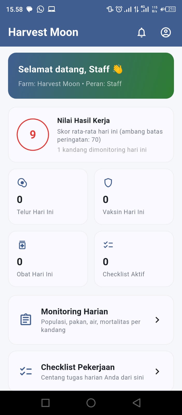 Aplikasi Manajemen Peternakan Ayam
