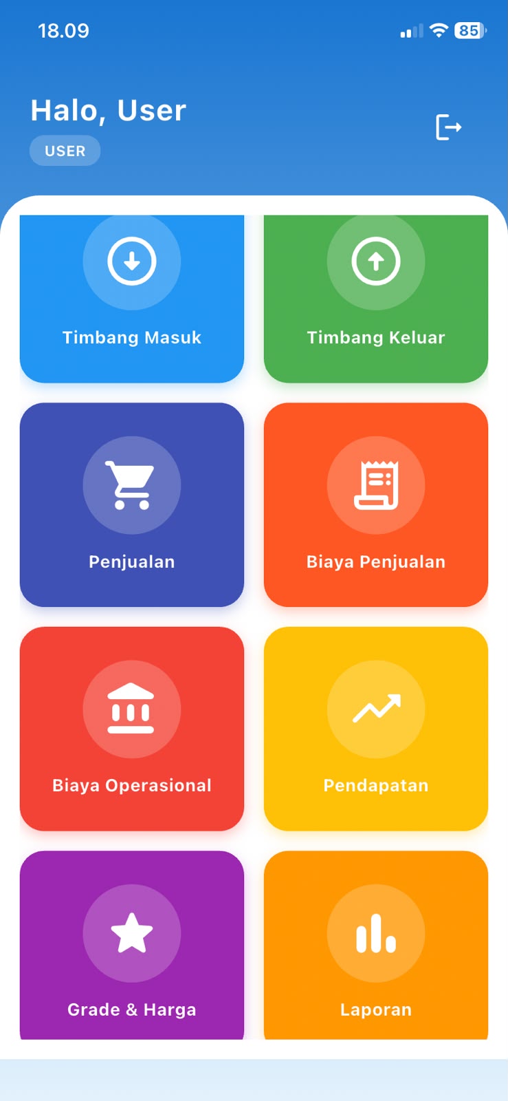 Aplikasi Timbangan & Pembukuan